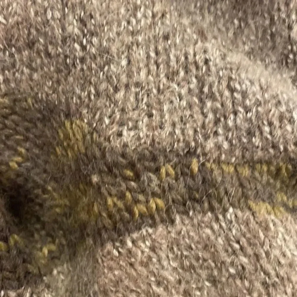 A Gianetti Open Front Cardigan Sweater Acrylic Wool Alpaca Brown Tones